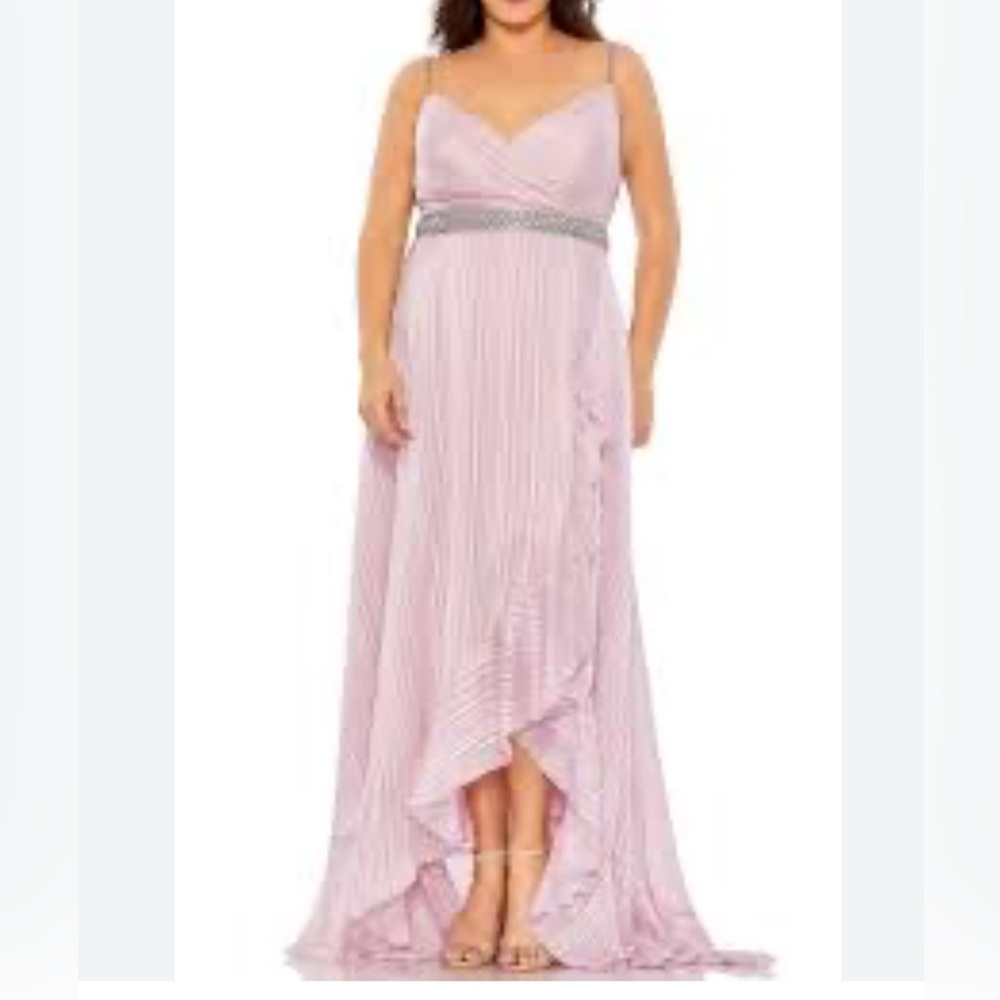 MAC DUGGAL COUTURE COTTON CANDY MAXI SLEEVELESS DRESS SIZE 18W